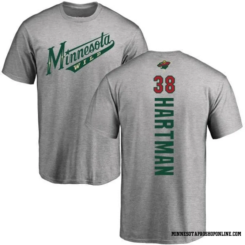 Ash Men's Ryan Hartman Minnesota Wild Backer T-Shirt